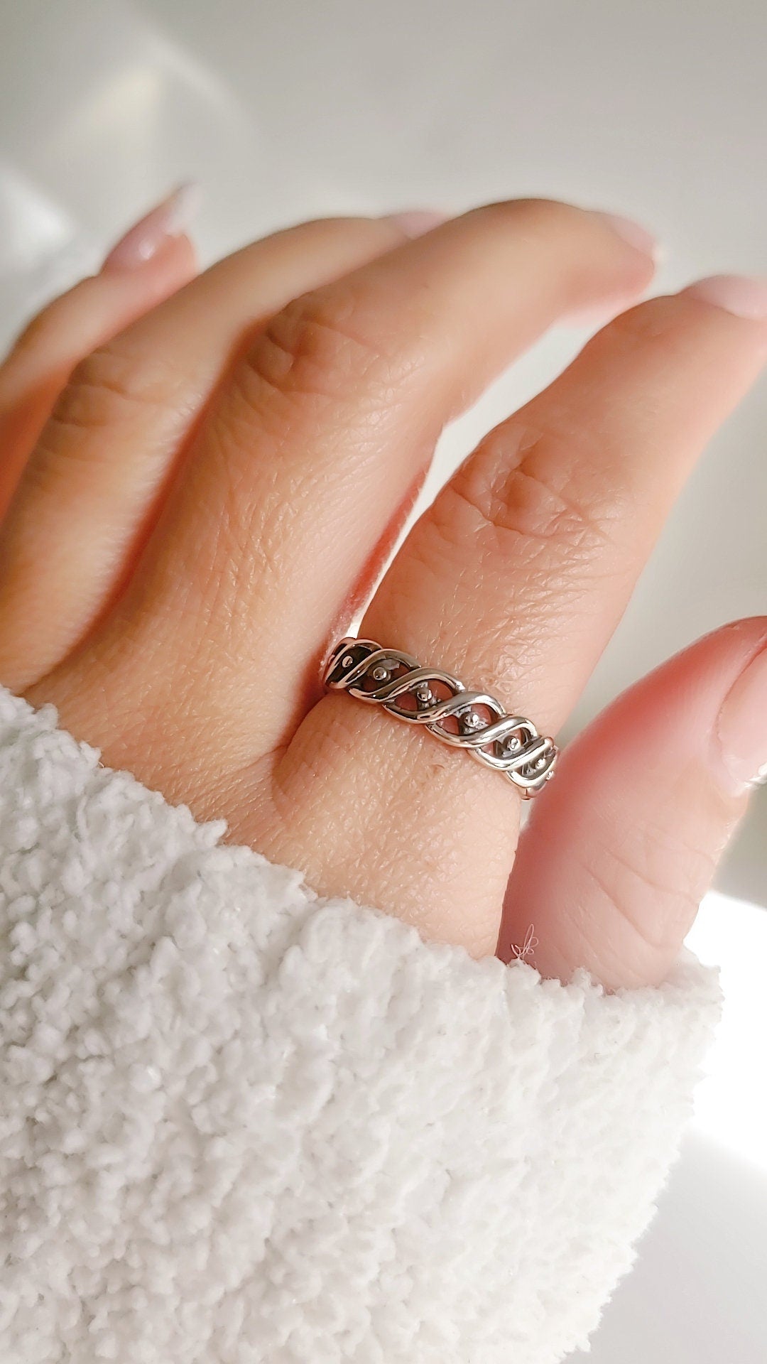 Braided Beaded Ring