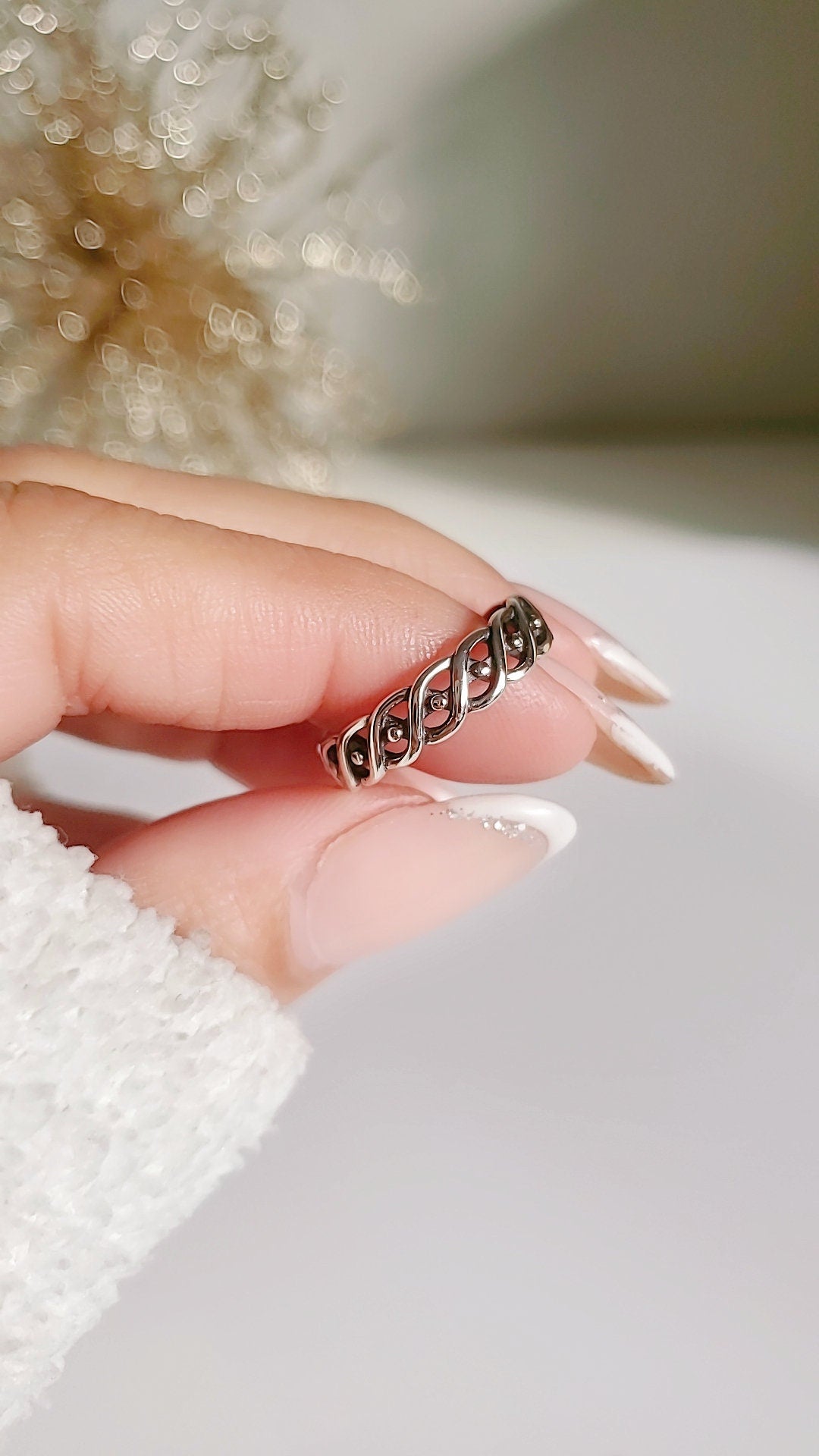 Braided Beaded Ring