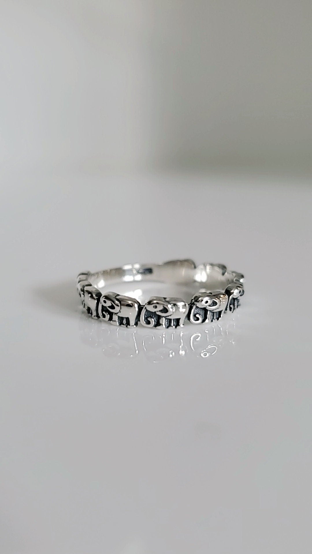 Sterling Silver Elephant Ring