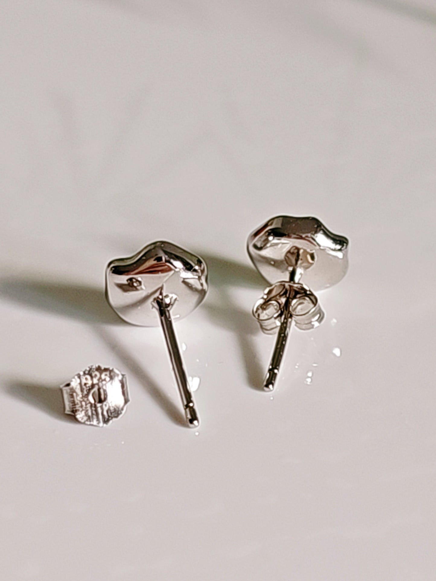 Sterling Silver Dainty Pearl Earrings