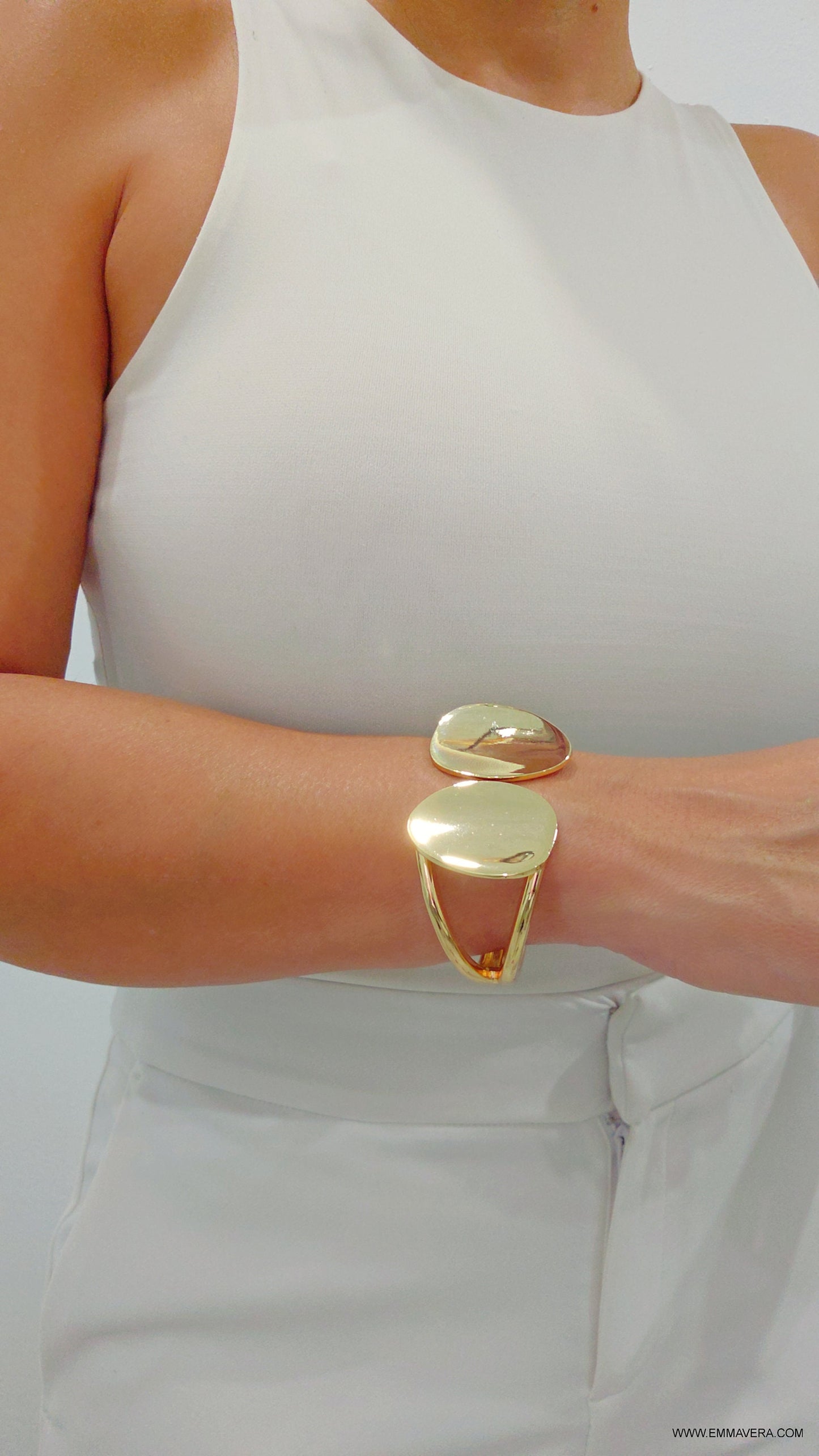 Bold & Chunky Gold Bangle for Women