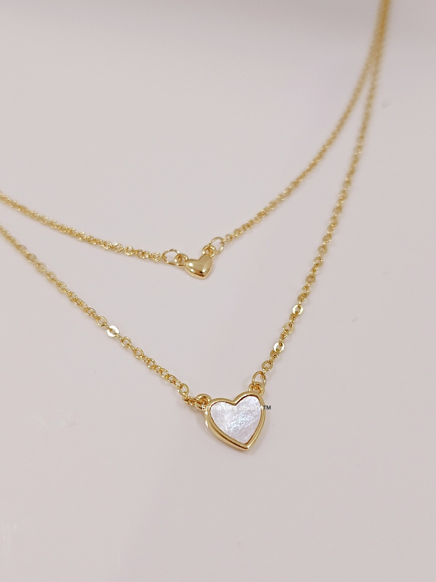Dainty Double Layered Mother of Pearl