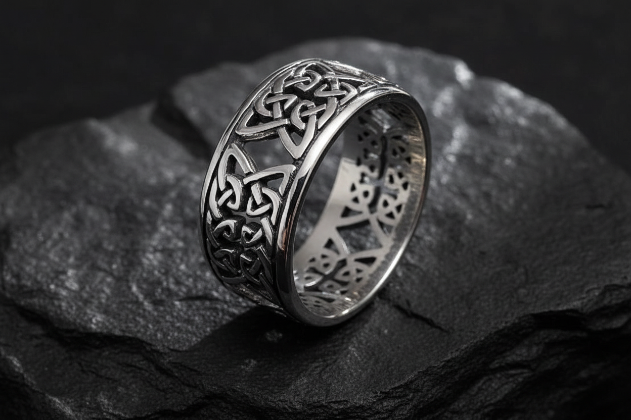 Celtic Design Sterling Silver 925 Band