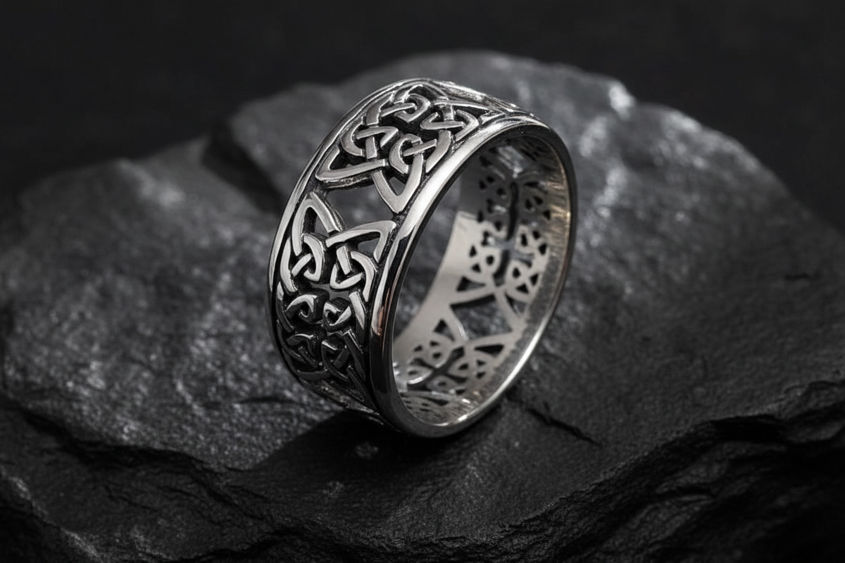 Celtic Design Sterling Silver 925 Band