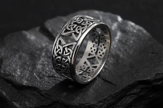 Celtic Design Sterling Silver 925 Band