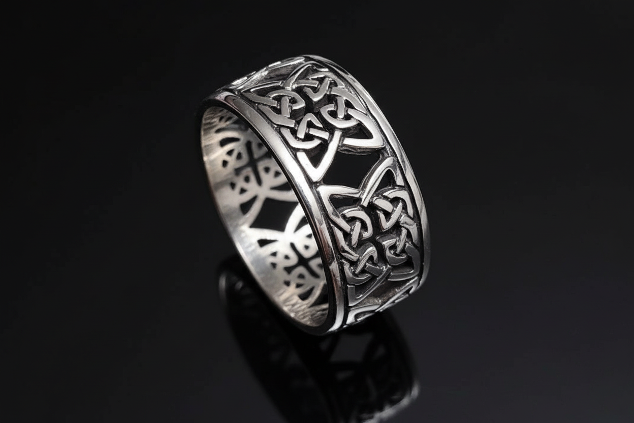 Celtic Design Sterling Silver 925 Band