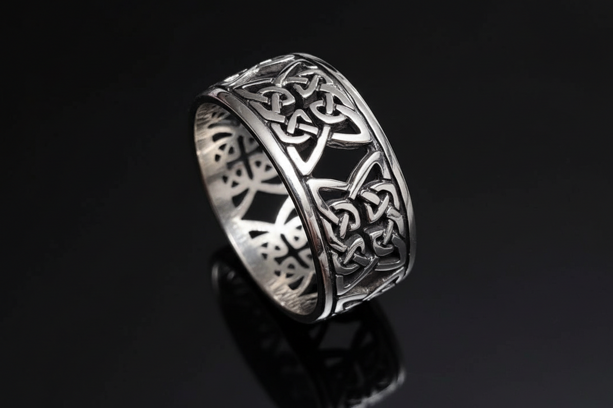 Celtic Design Sterling Silver 925 Band
