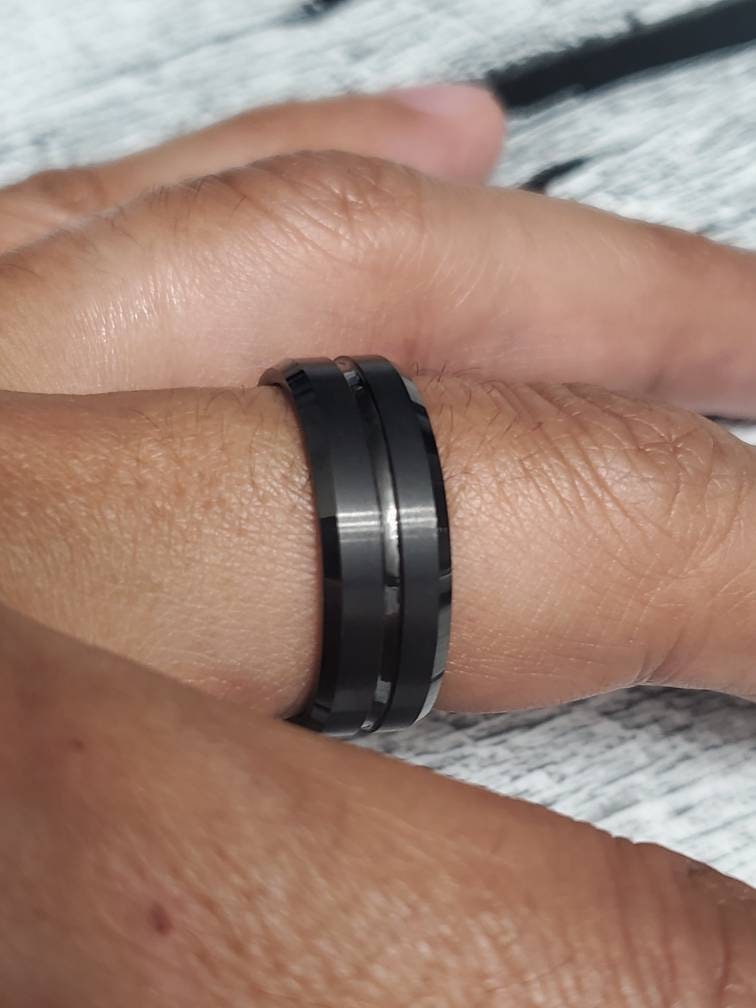 Midnight Men's Ring – Tungsten