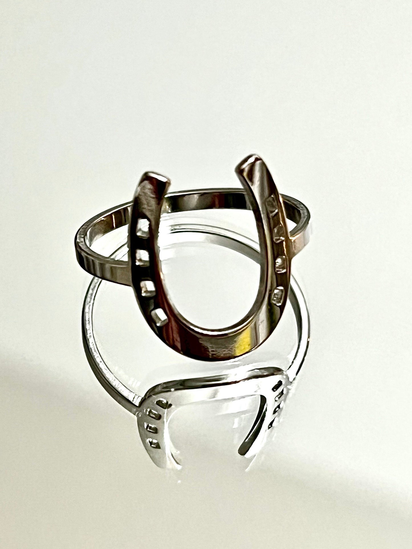 Horse Shoe Ring Men's Stainless Steel