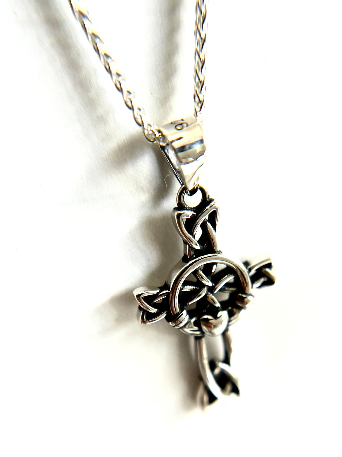 Celtic Irish Claddagh Pendant 925 Sterling Silver