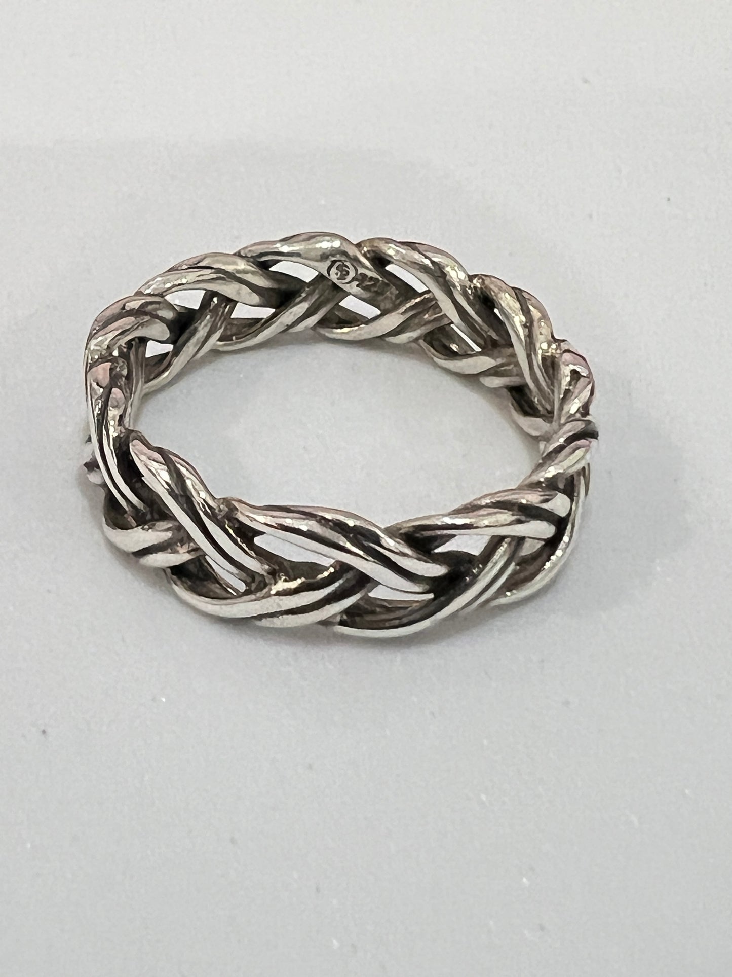 Braided 6mm Woven Unisex Wedding Ring or Daily Wear Band