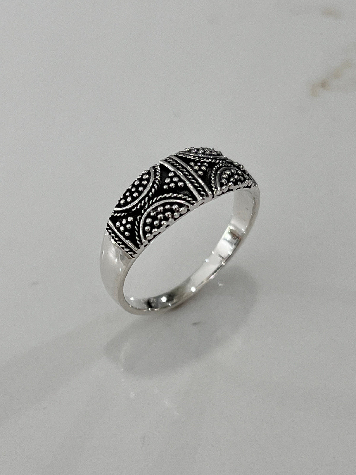 Bali Men's Wedding Ring – 925 Sterling Silver
