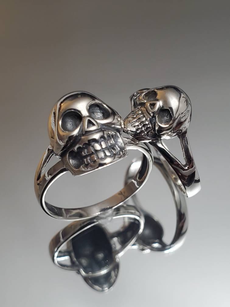 Large Skull Men's Ring – 925 Sterling Silver