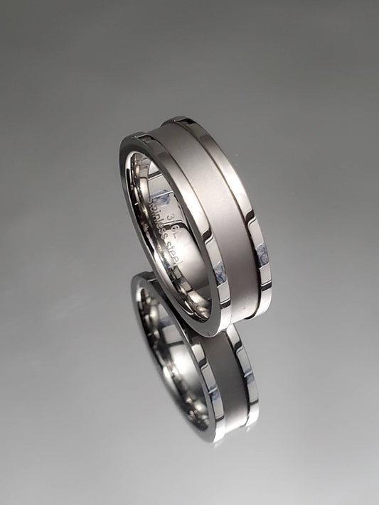 Satin Polish 8mm Wedding Band