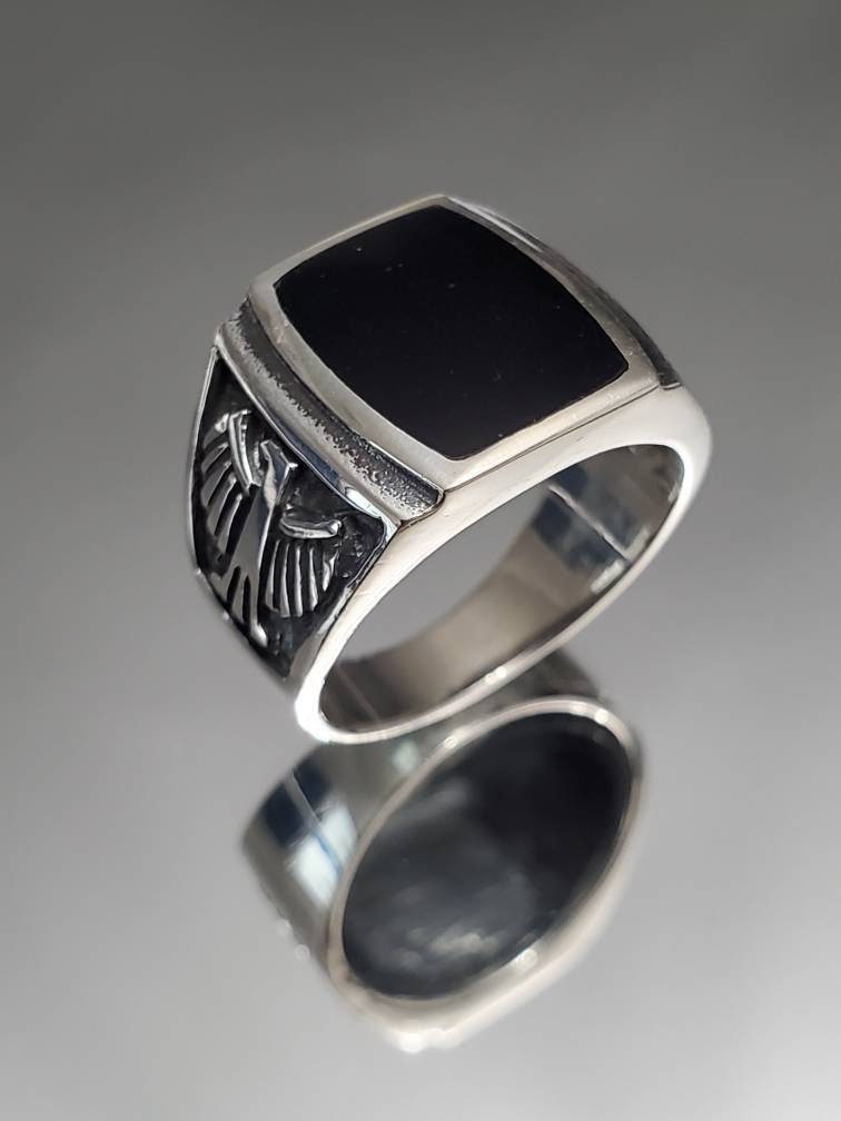 Onyx Kingsman Eagle Ring