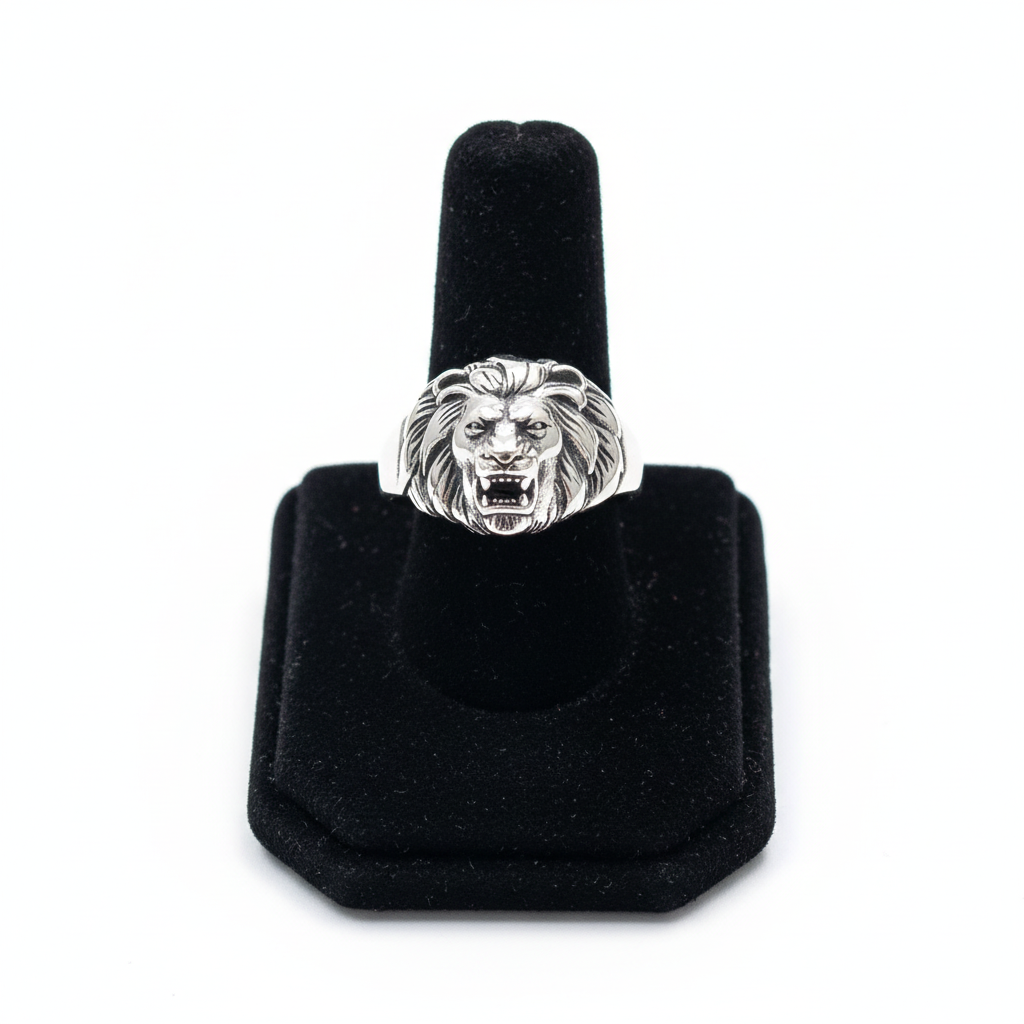 King of the Jungle Lion Ring