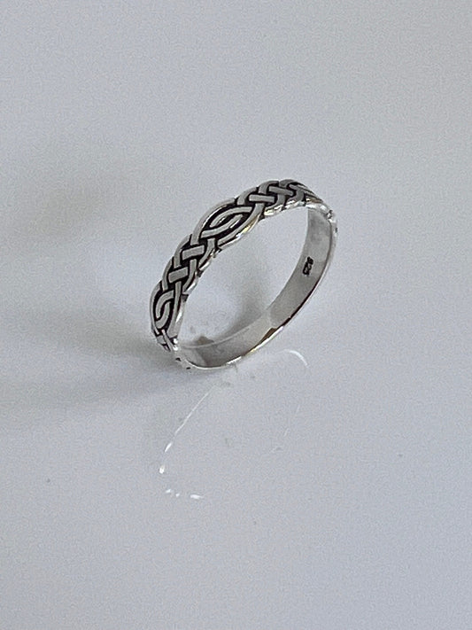 Celtic Sterling Silver Band