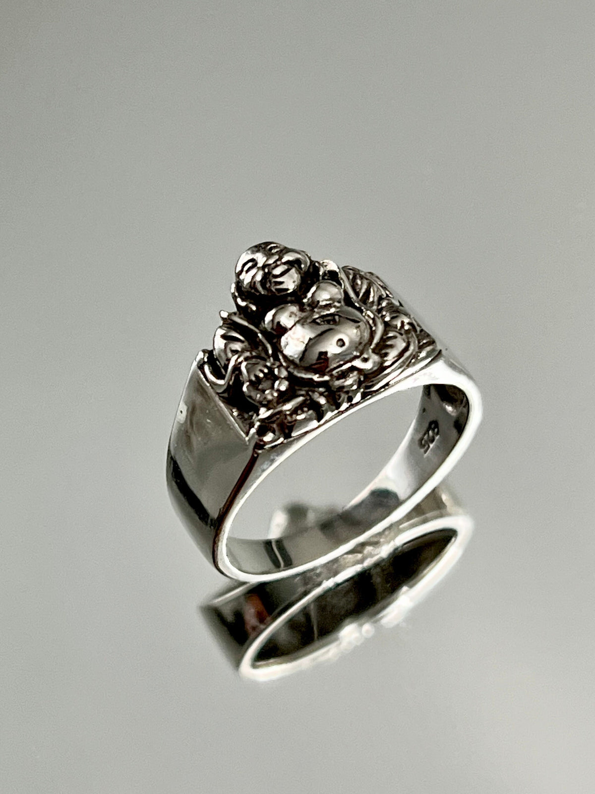 Sterling Silver 925 Buddha Ring