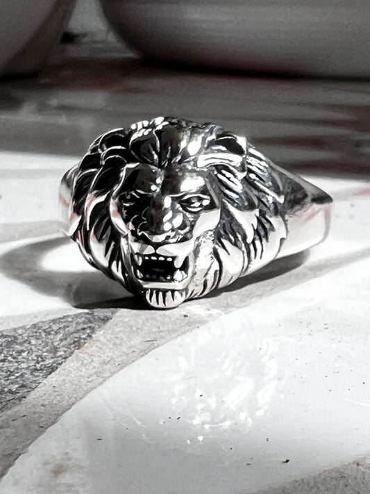 King of the Jungle Lion Ring