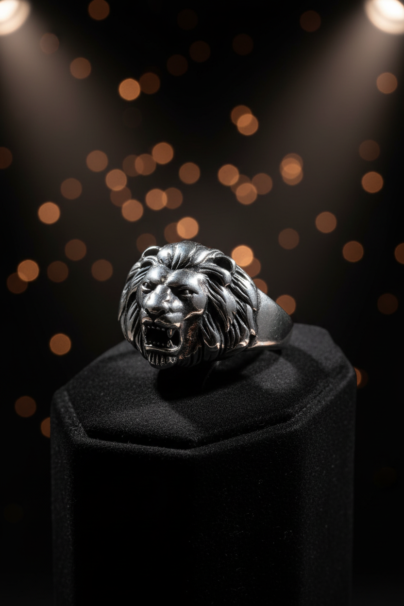 King of the Jungle Lion Ring