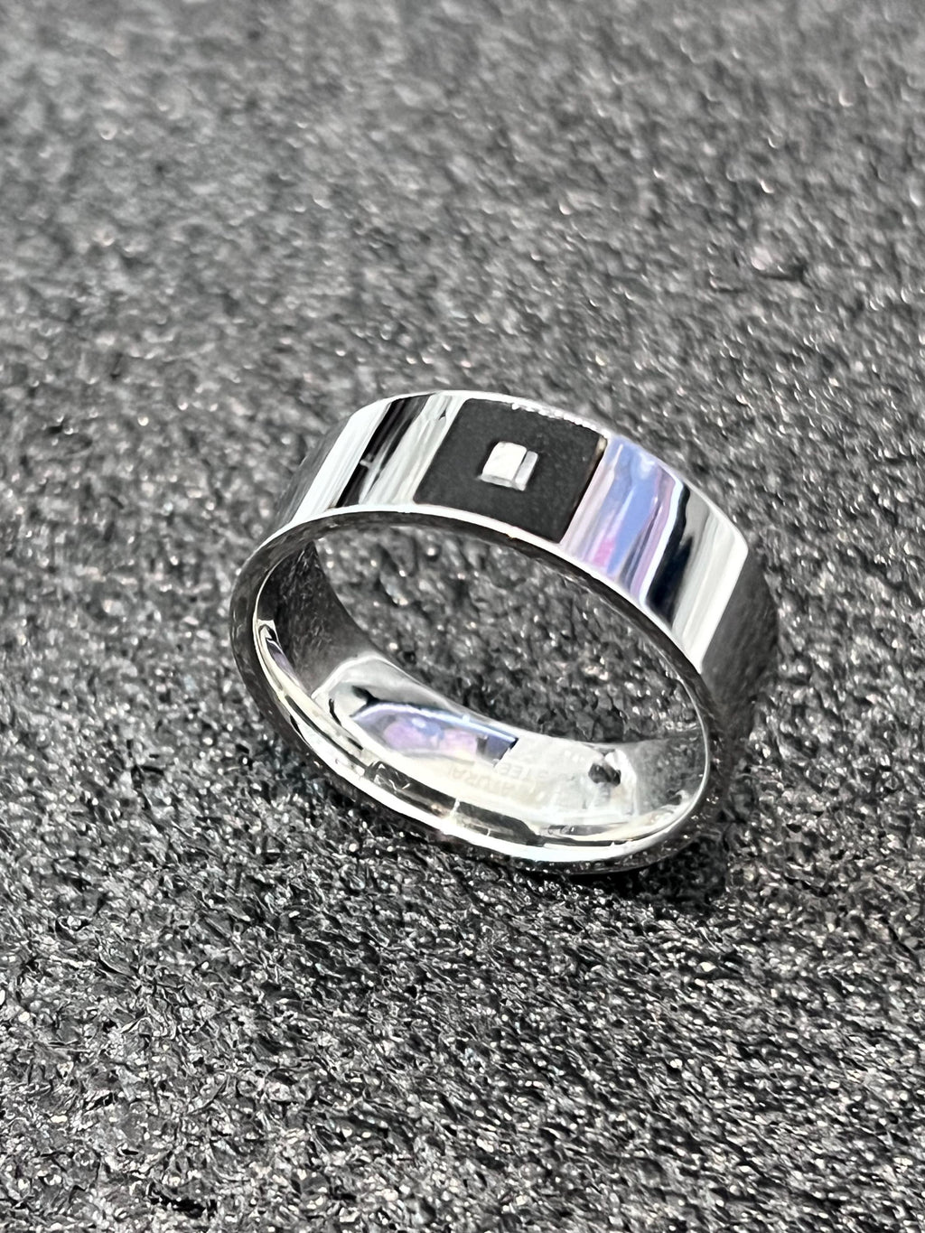Men's Leather Signet Ring