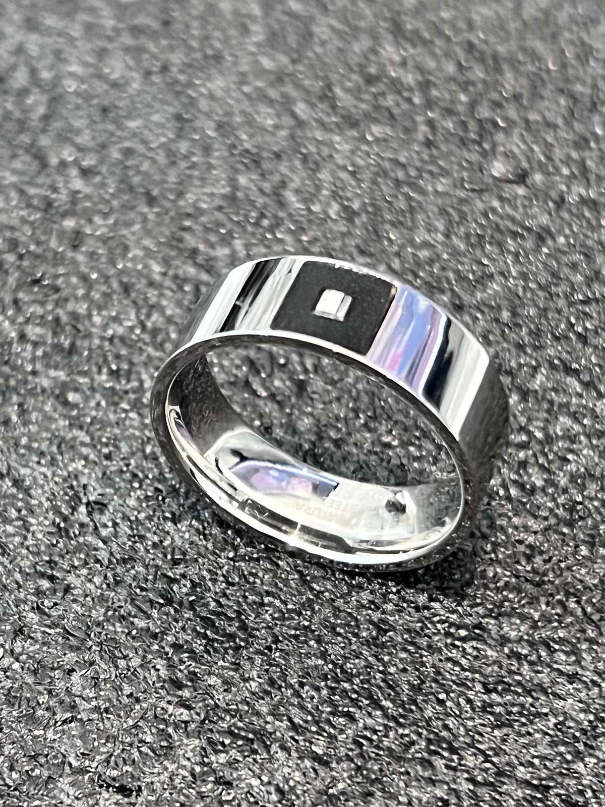 Men's Leather Signet Ring
