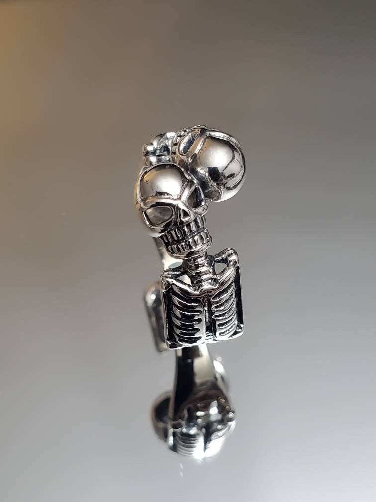 Skeleton Sterling Silver Ring