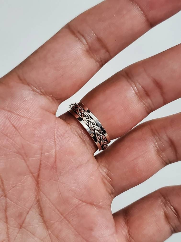 Braided Spinner Ring