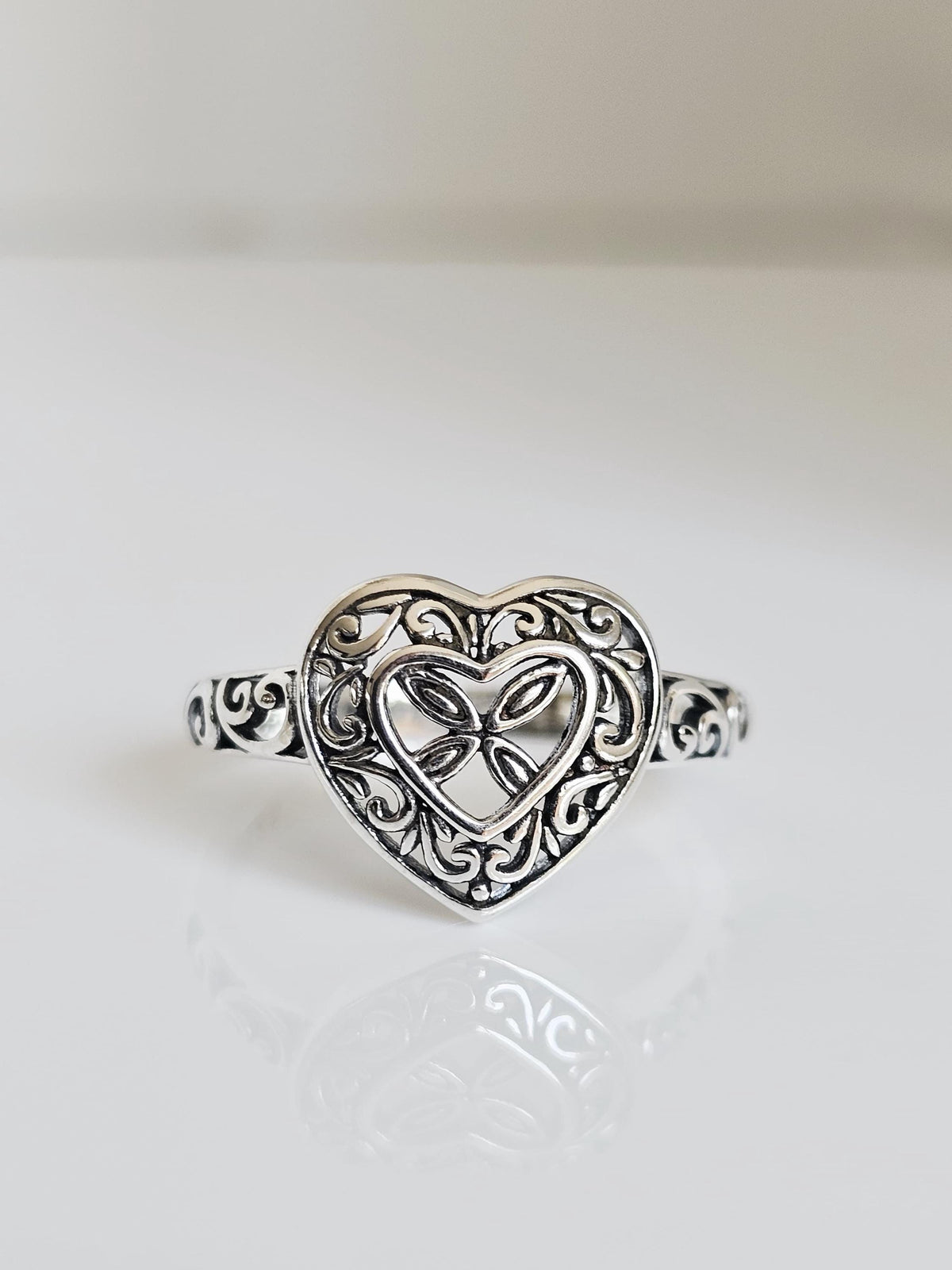 Inner Outer Love Ring – Sterling Silver with Oxidized Finish