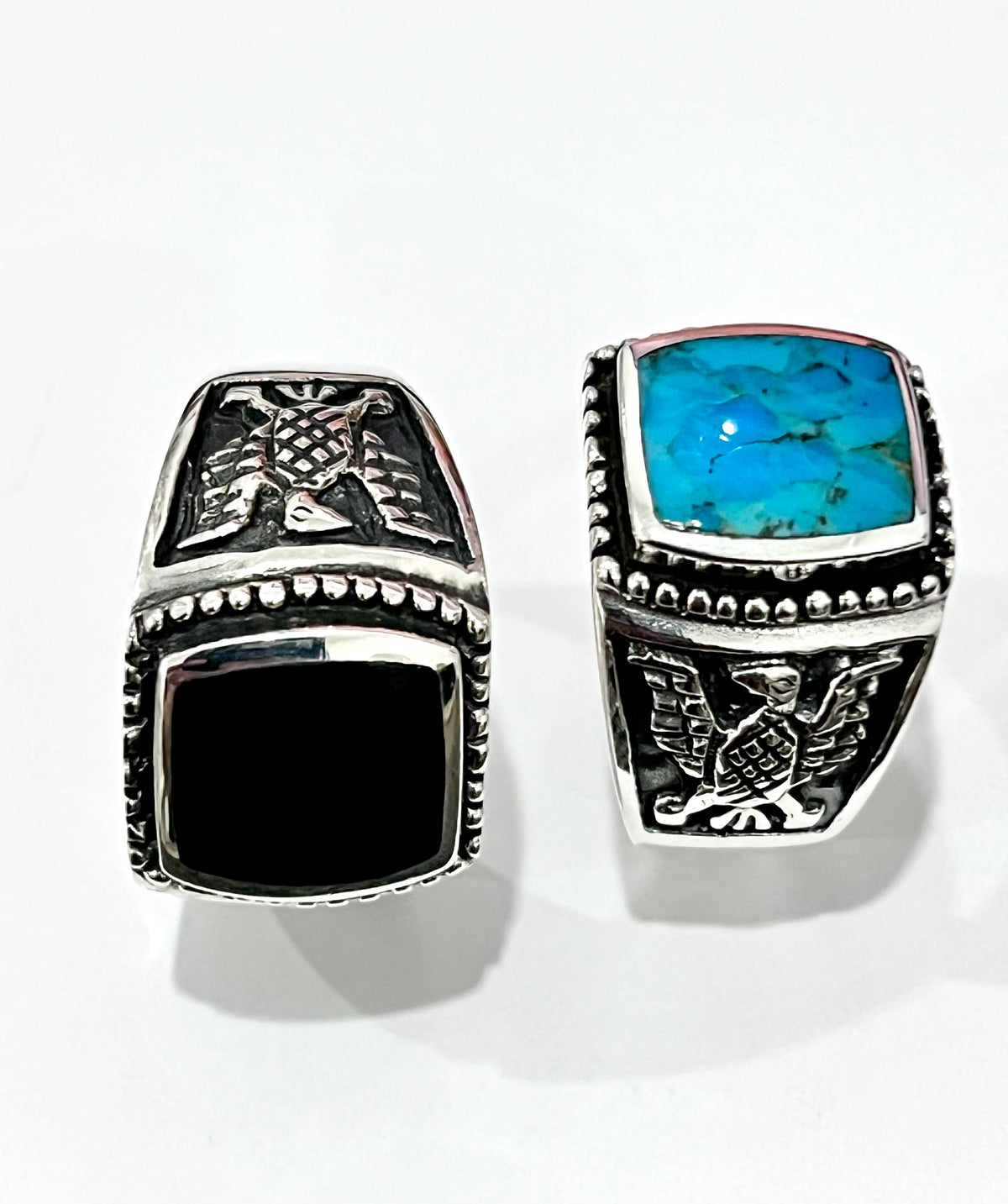 Kingsman Turquoise Eagle Ring