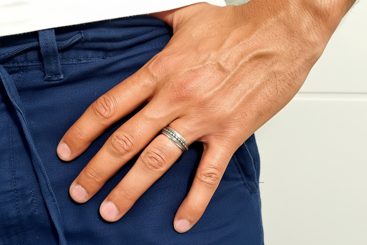 Men's Bali Spinner Engagement Band