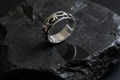 Vine Men's Spinner Ring – Sterling Silver with 7.2mm Band Width