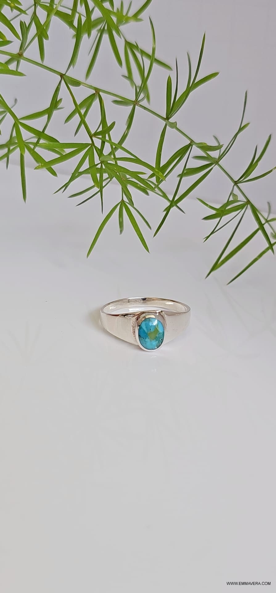 Turquoise Stone Ring Signet