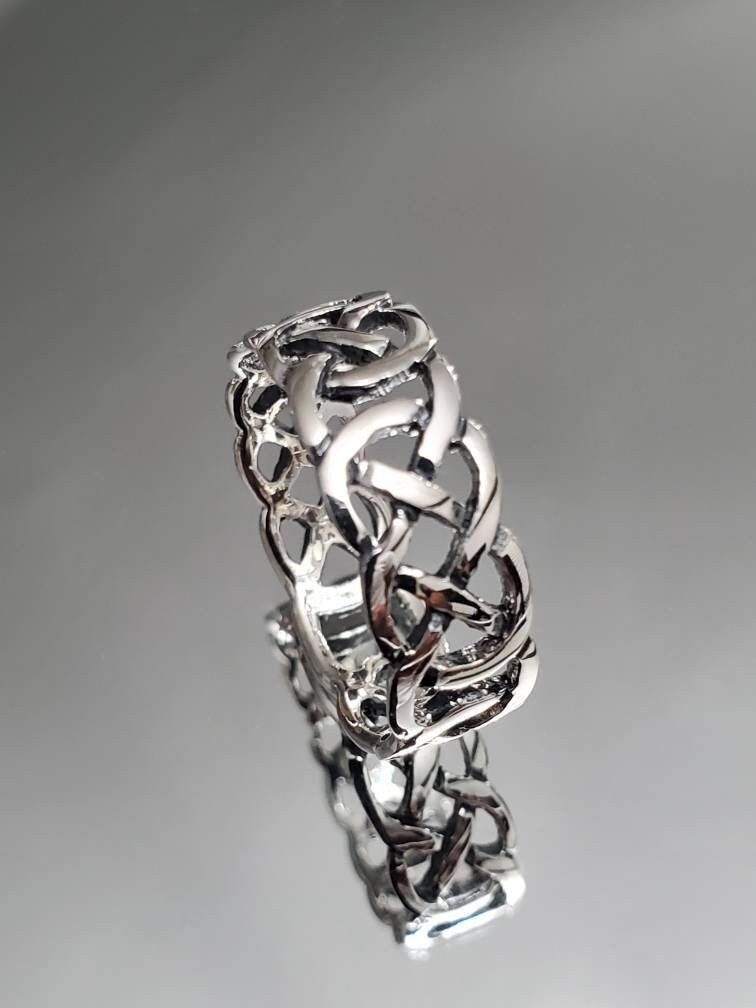 Celtic Sterling Silver Men's Ring