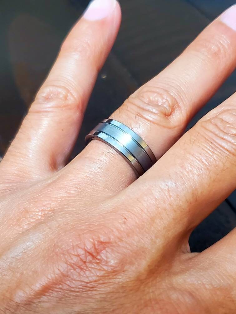Men's Ring – Tungsten with 8mm Band Width