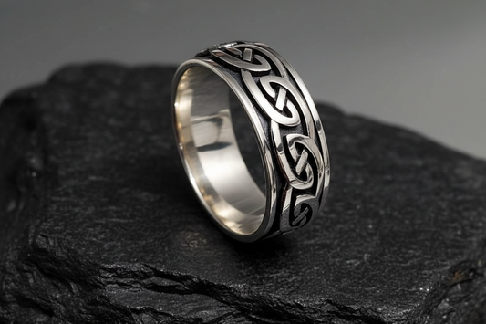 Celtic Spinner Meditation Sterling Silver Ring