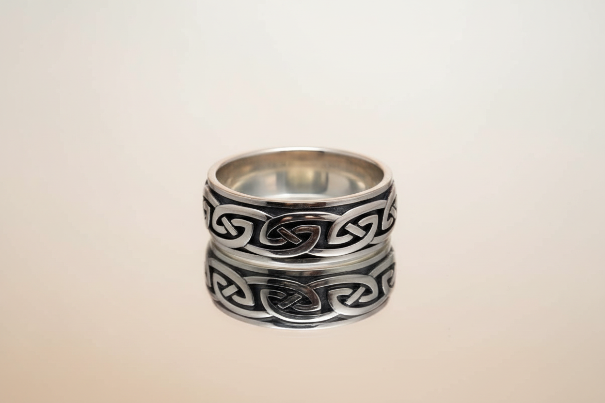 Celtic Spinner Meditation Sterling Silver Ring