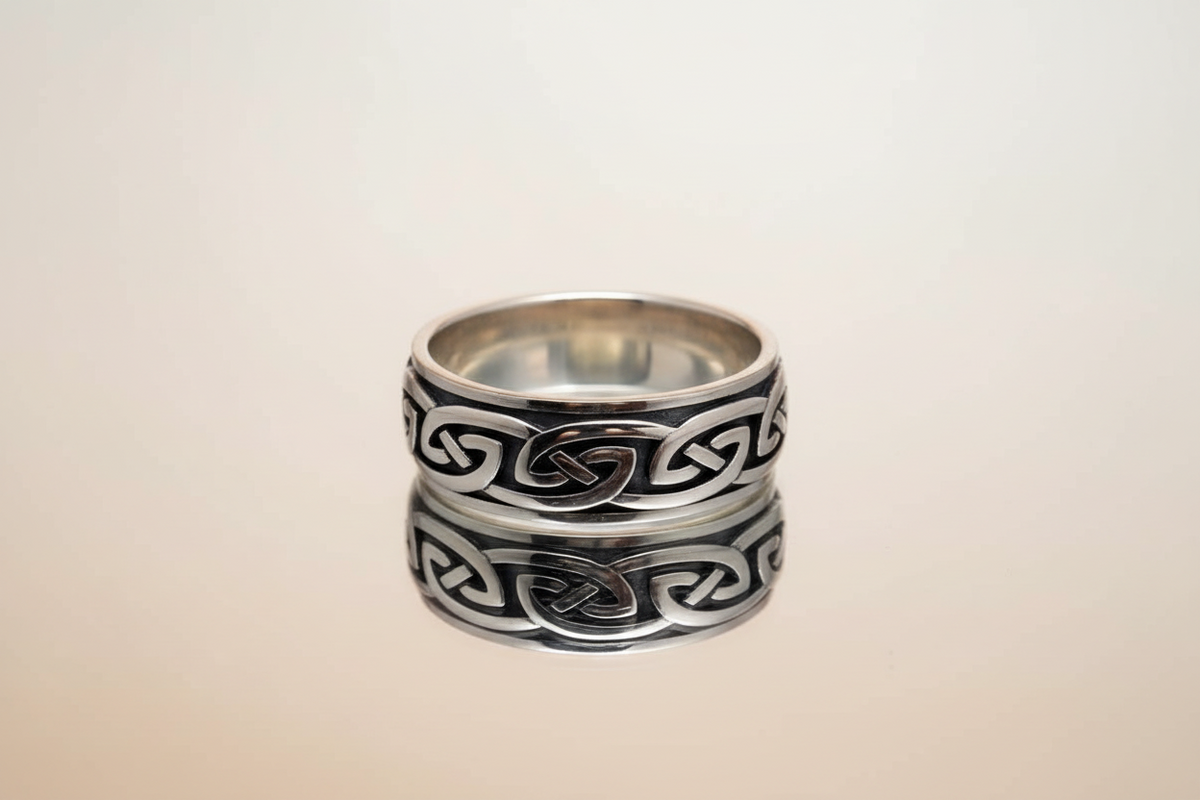 Celtic Spinner Meditation Sterling Silver Ring