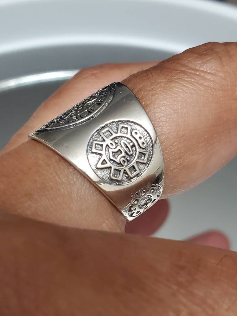 Aztec Calendar Ring