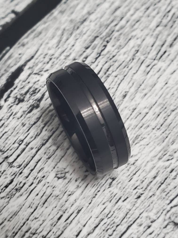 Midnight Men's Ring – Tungsten