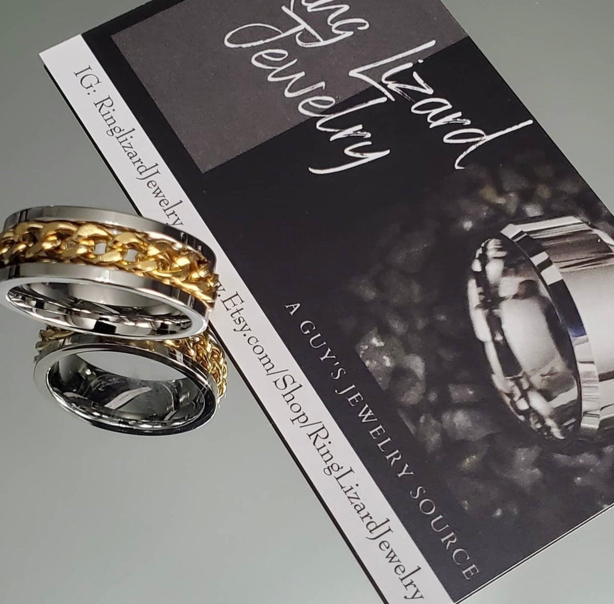 Two Tone Spinner Ring