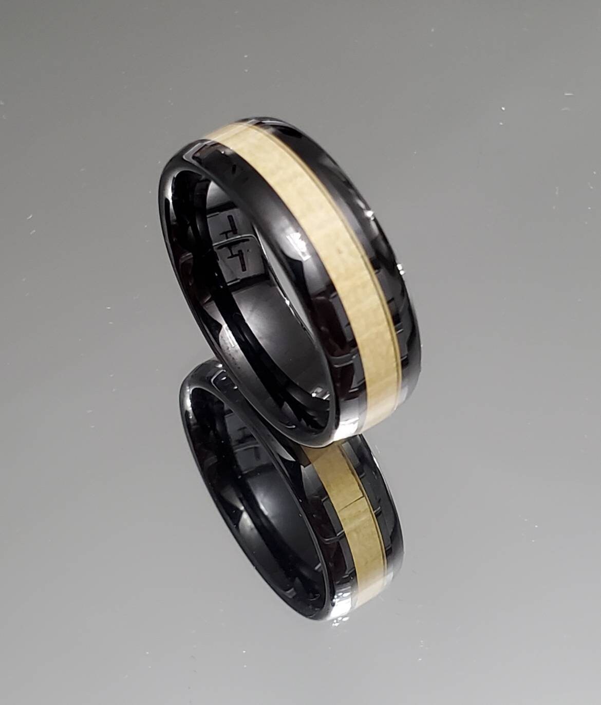 Black Tungsten Band Ceramic