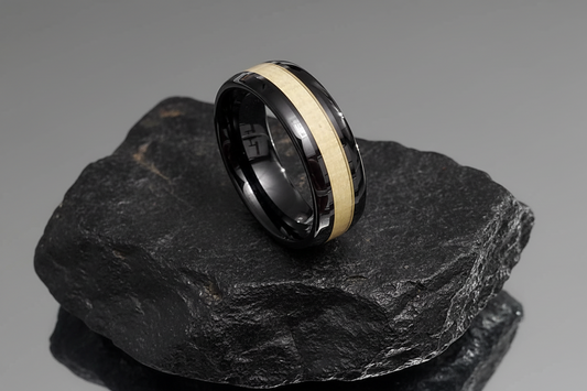 Black Tungsten Band Ceramic