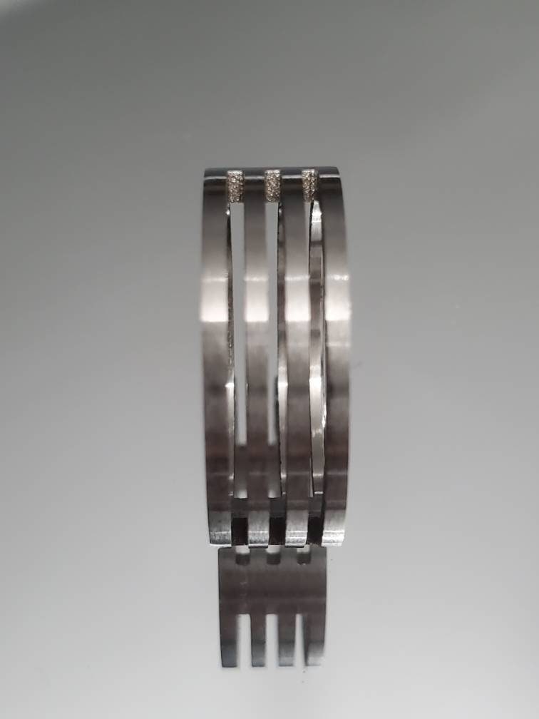 3 Stripes Band 316L Stainless Steel