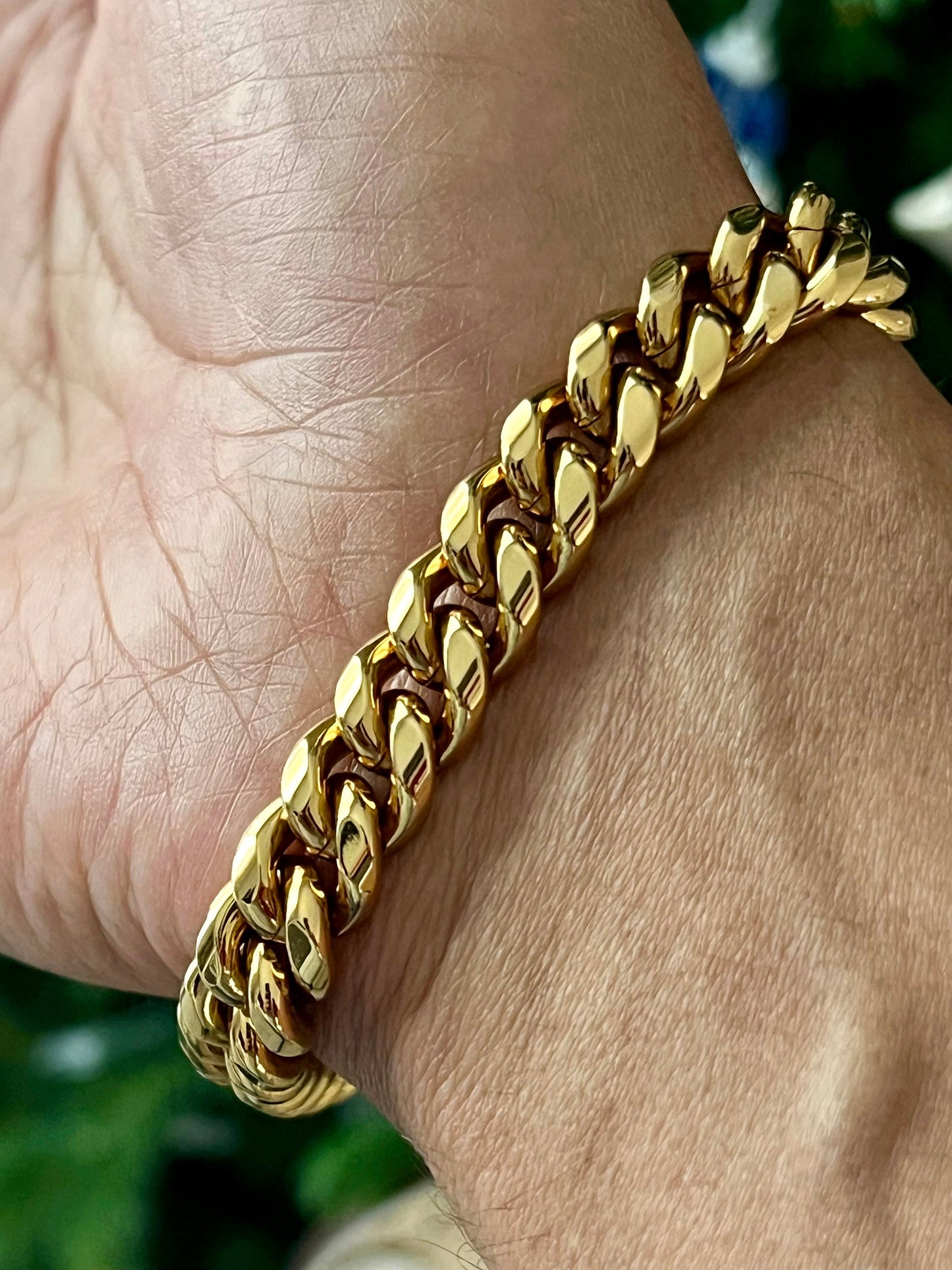 Gold Filled Link Bracelet Men's Chic and Trendy Bracelet