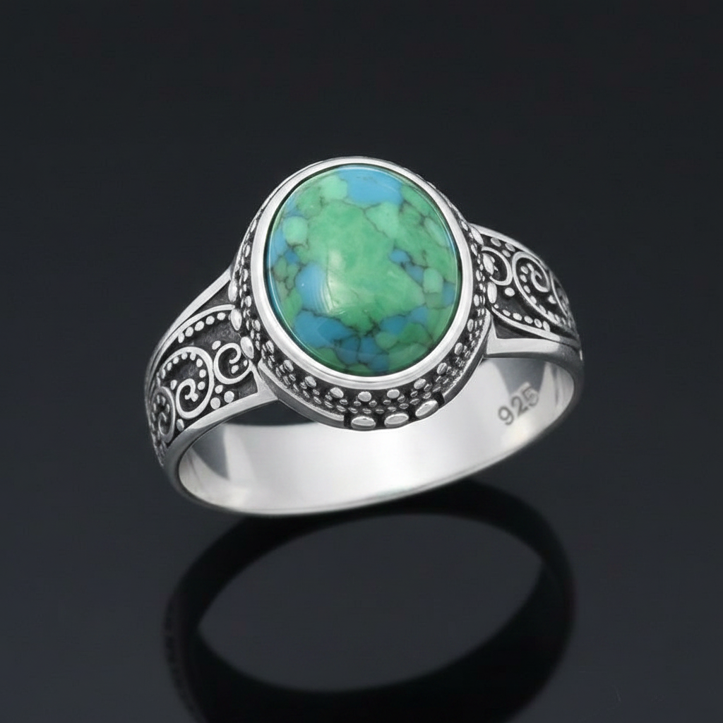 Agate Signet Ring – Sterling Silver
