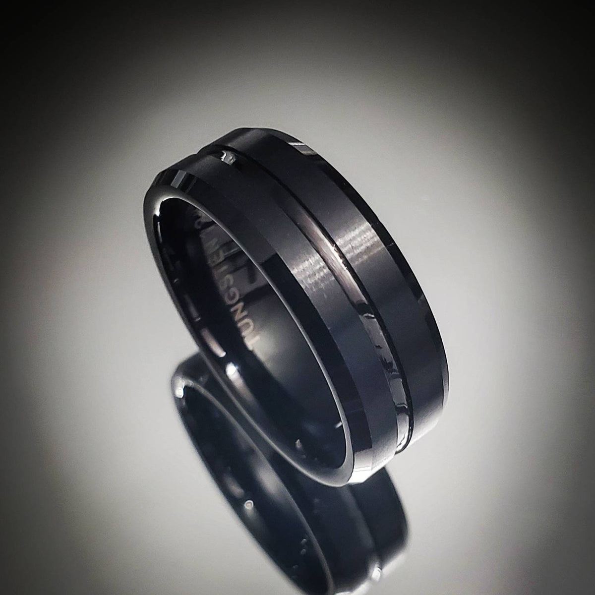 Midnight Men's Ring – Tungsten