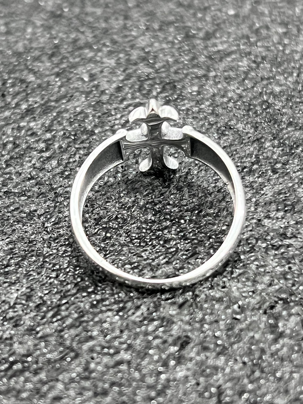 Eye Cross Turquoise Ring – Sterling Silver