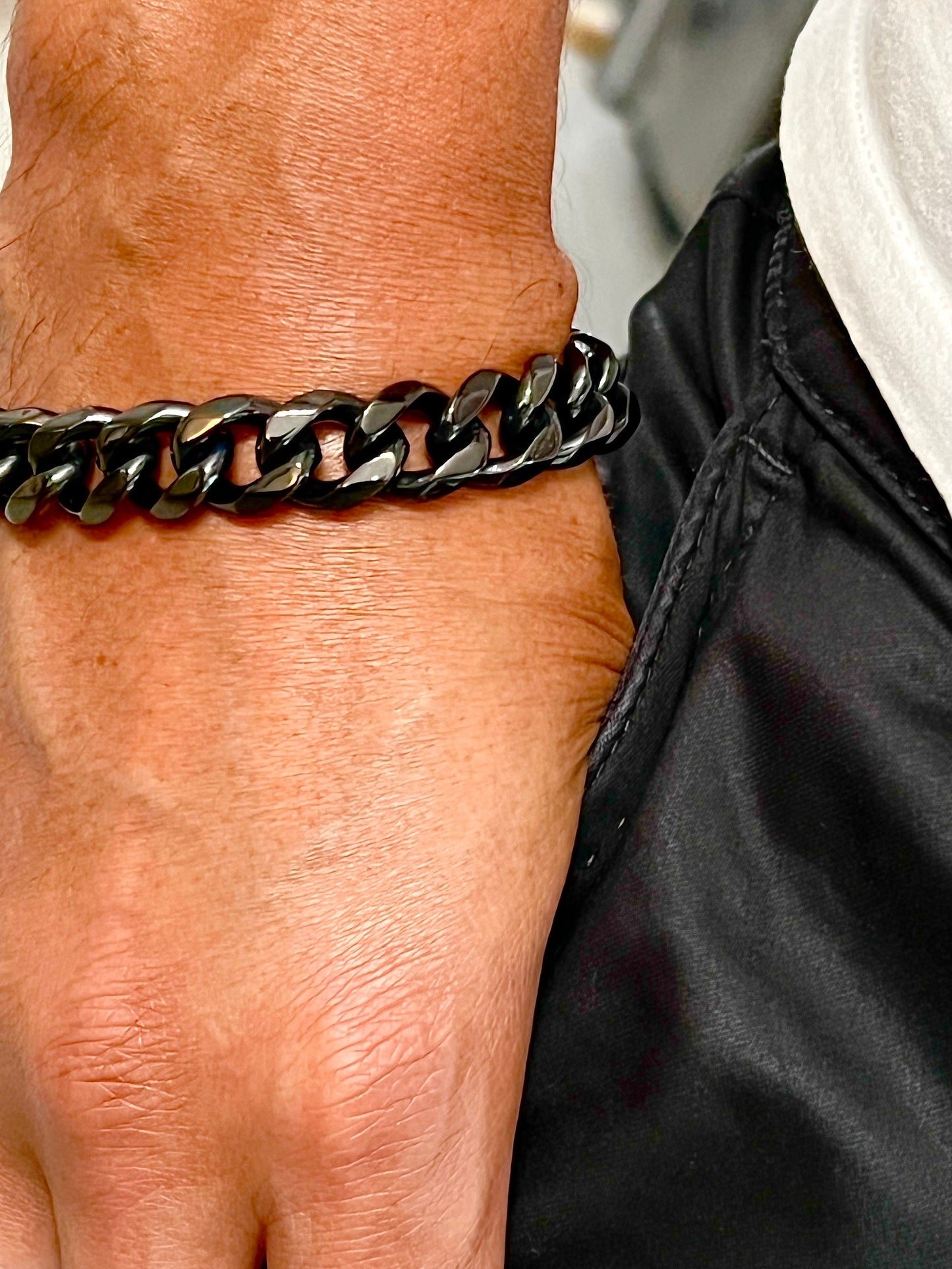 Black Cuban Link Bracelet