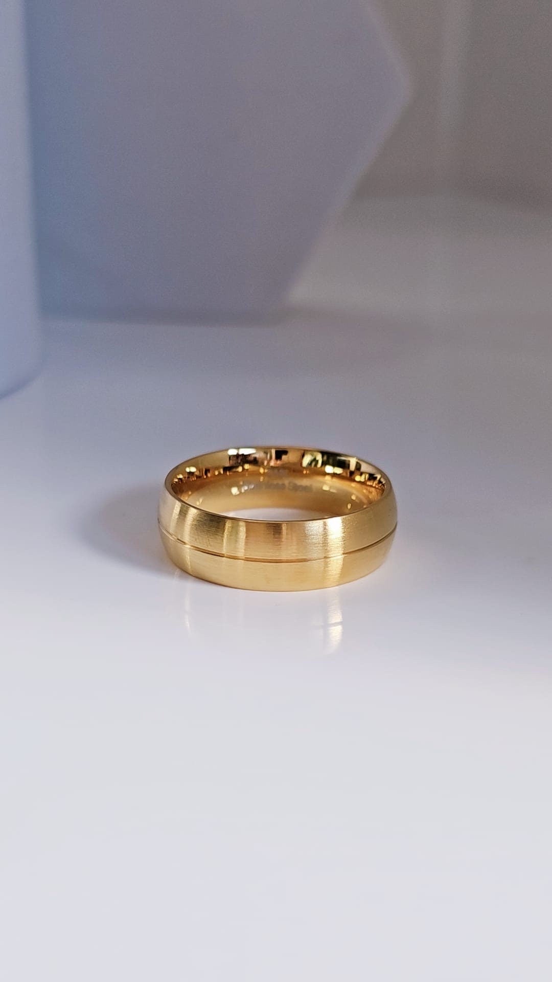 Gold Simple Striped Band